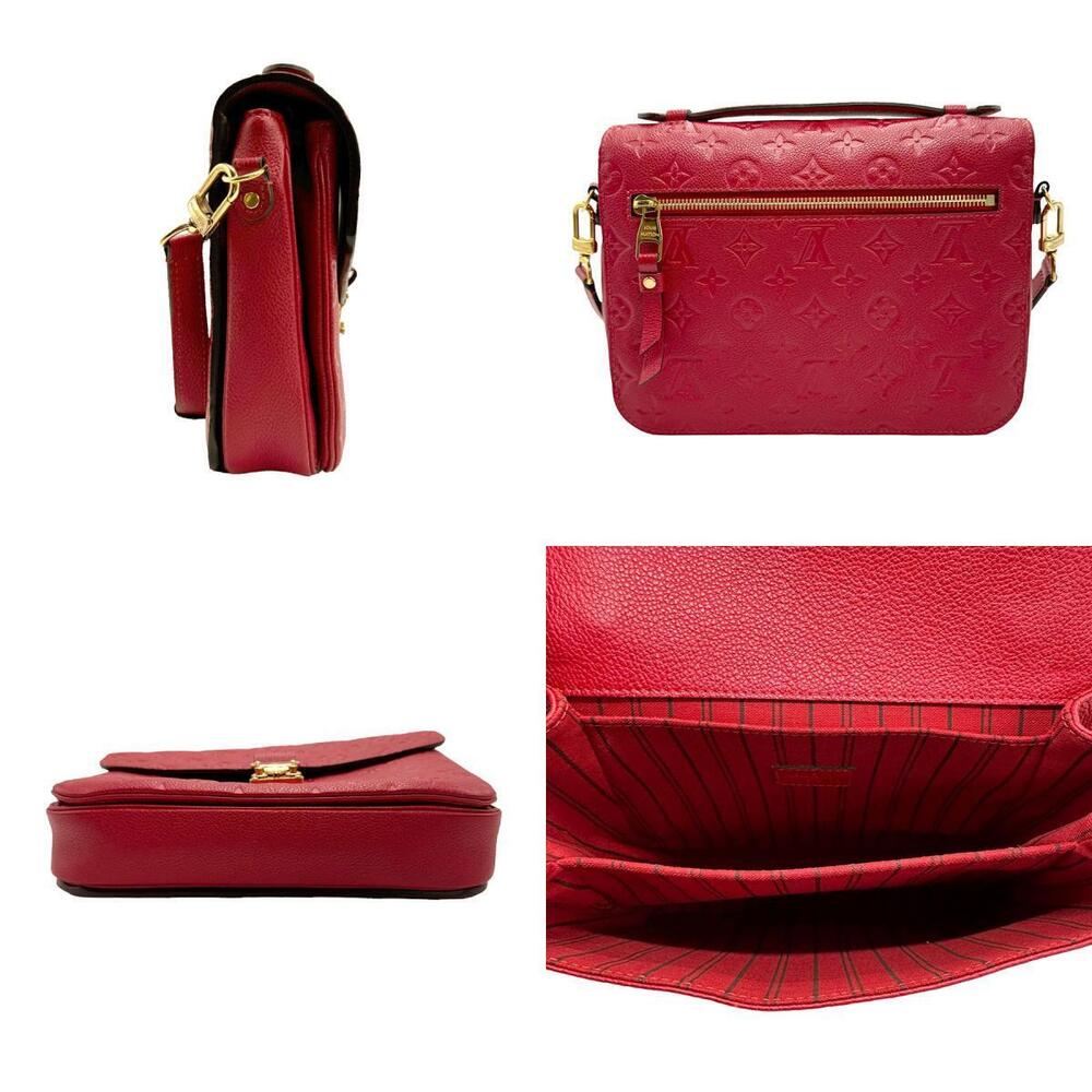 Louis Vuitton Metis Empreinte Bag Shoulder Pochette Handbag Monogram Red